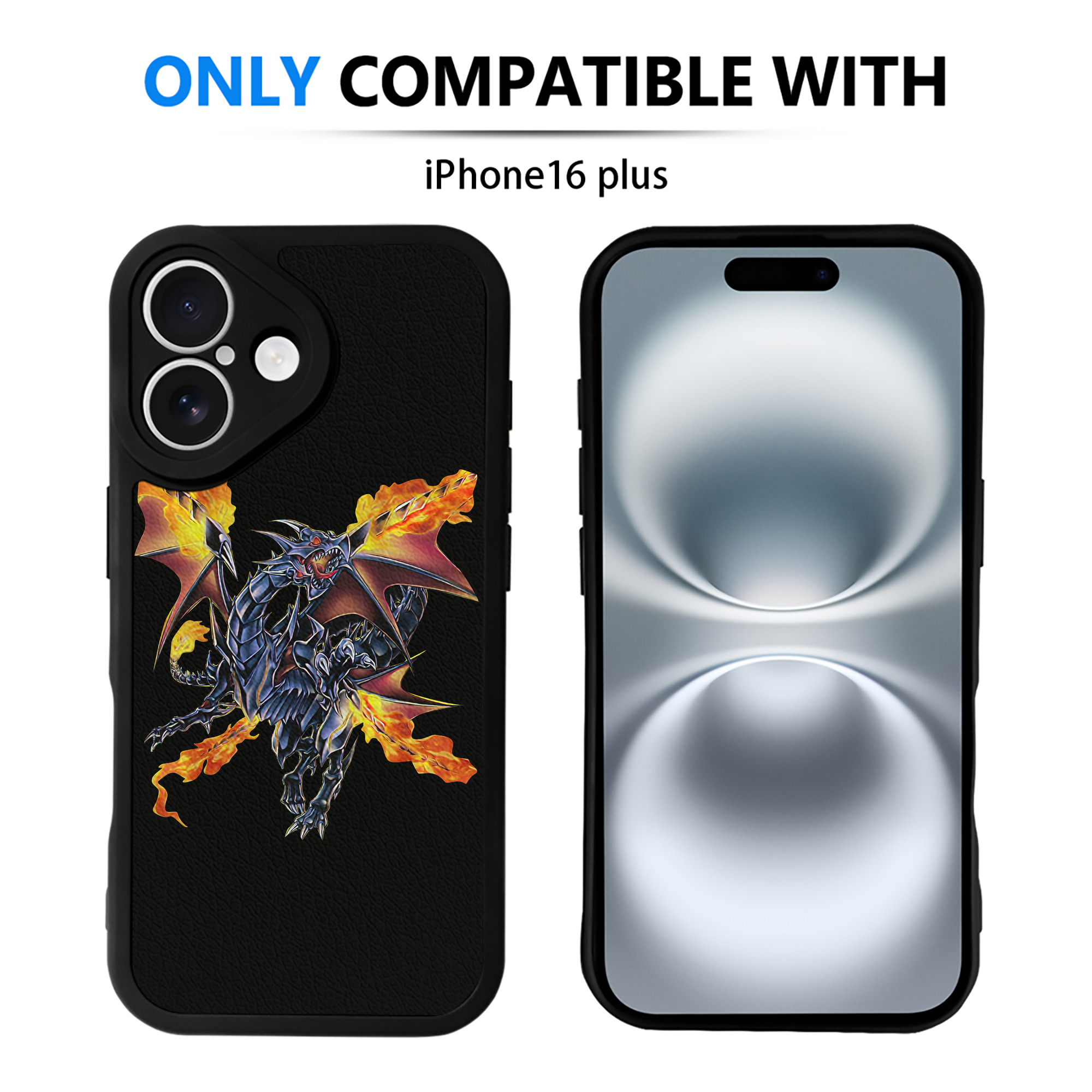 （画像用） 遊☆戯☆王 Yu-Gi-Oh! 【iPhone 16シリーズ対応】シリコンスマホケース（レザー調） 材質：シリコン